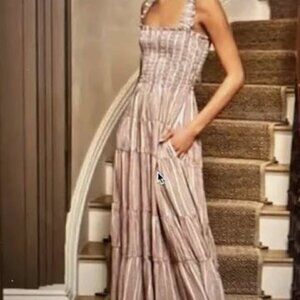 La Ligne Vera Midi Stripe Dress